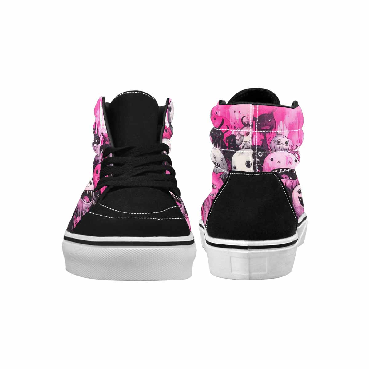 MEN'S Monsters (general) High Top Canvas Surreal Shoes