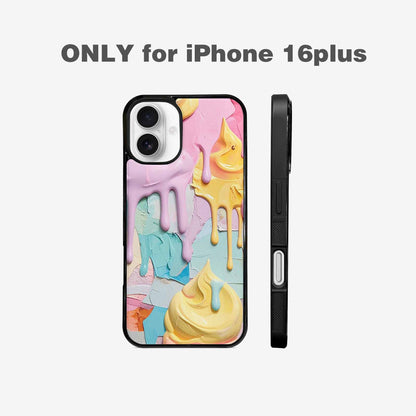 iPhone 16 Plus Case — Soft Serve Swirl Monster Characters, Custom Designed Case Cover