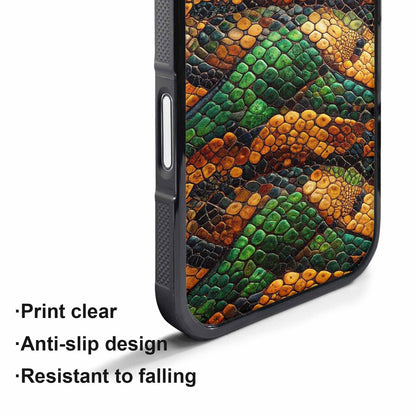 iPhone 17 Pro Max Case — Small Snake Skin Reptile Original Art, Customized Protective Case