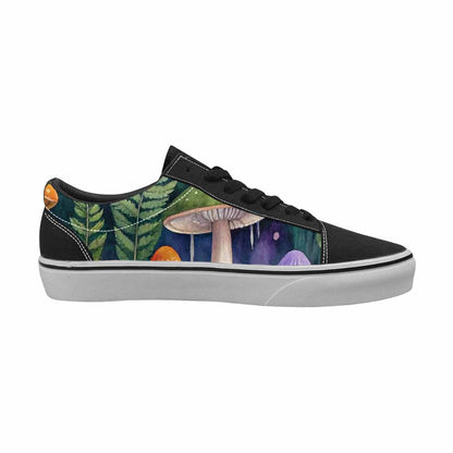 WOMEN'S Mushrooms  Botanical Mushrooms Lace-Up Canvas Dreamcore Custom Shoes