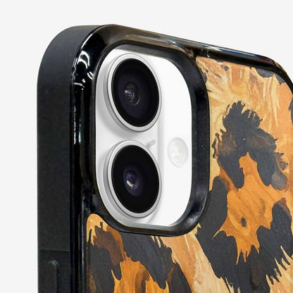 iPhone 16 Case — Leopard Soft Airbrush Gradient, Custom Art Phone Cover