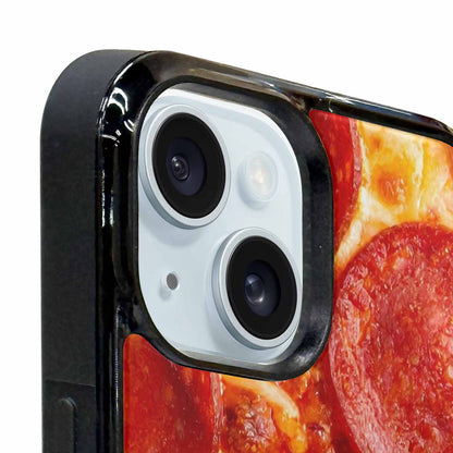 iPhone 15 Plus Case — Pepperoni Pizza Print Custom, Custom Designed Case Cover