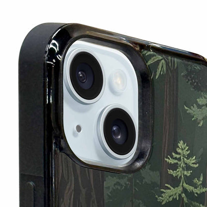 iPhone 15 Case — Seamless Pattern Ancient Redwood Forest Giant, Custom Art Phone Cover