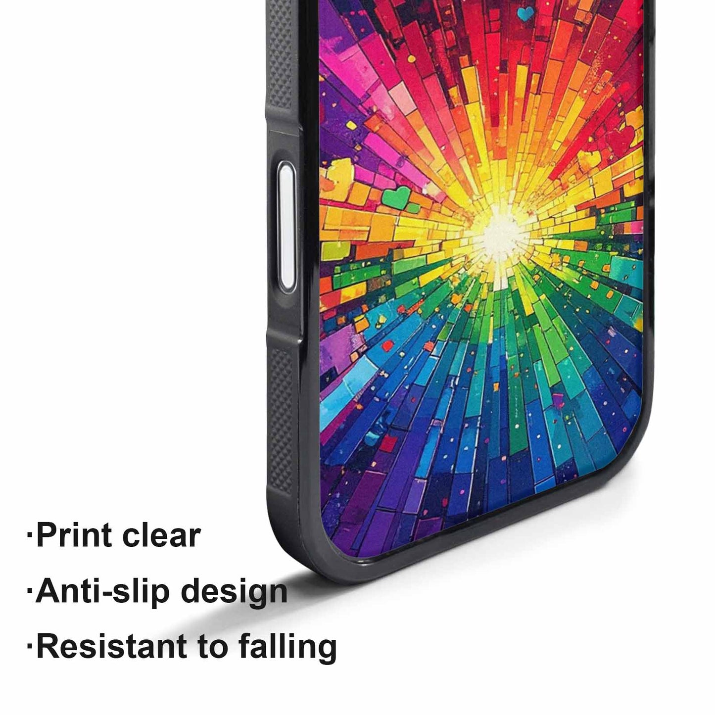 iPhone 17 Pro Max Case — Pixel Art Bit Burst Original Art, Original Design Phone Case