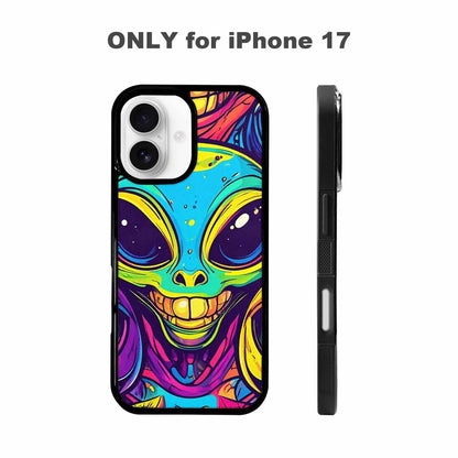 iPhone 17 Case — Alien Ufo Cartoon Alien Scifi, Original Design Phone Case