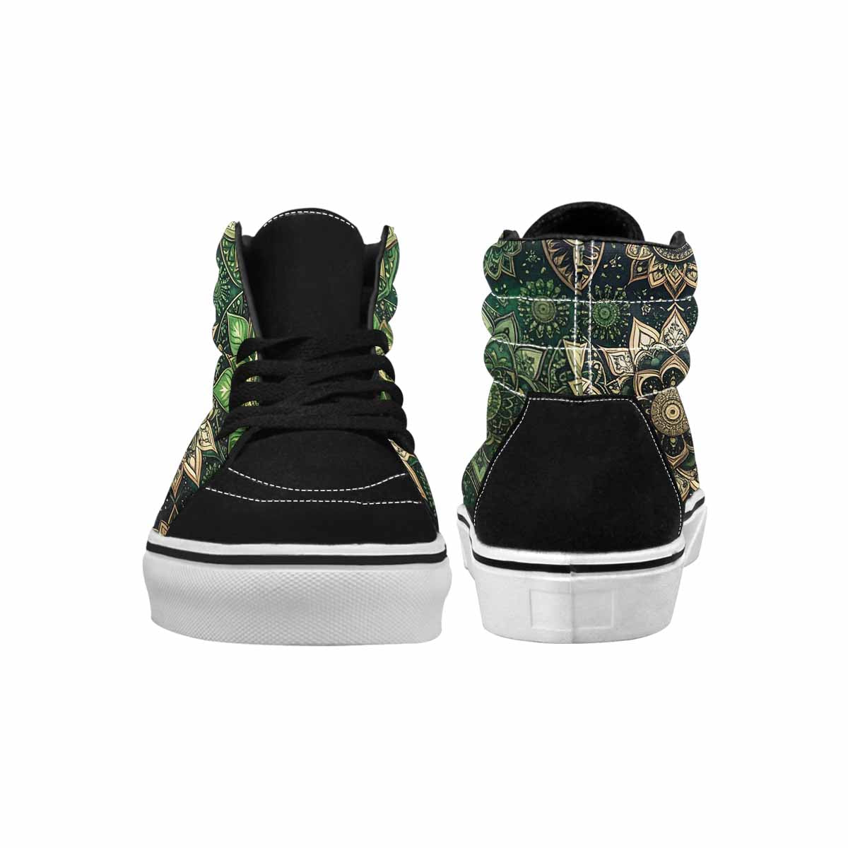 WOMEN'S Mandala High Top Canvas Wallpaper Art Custom Sneakers