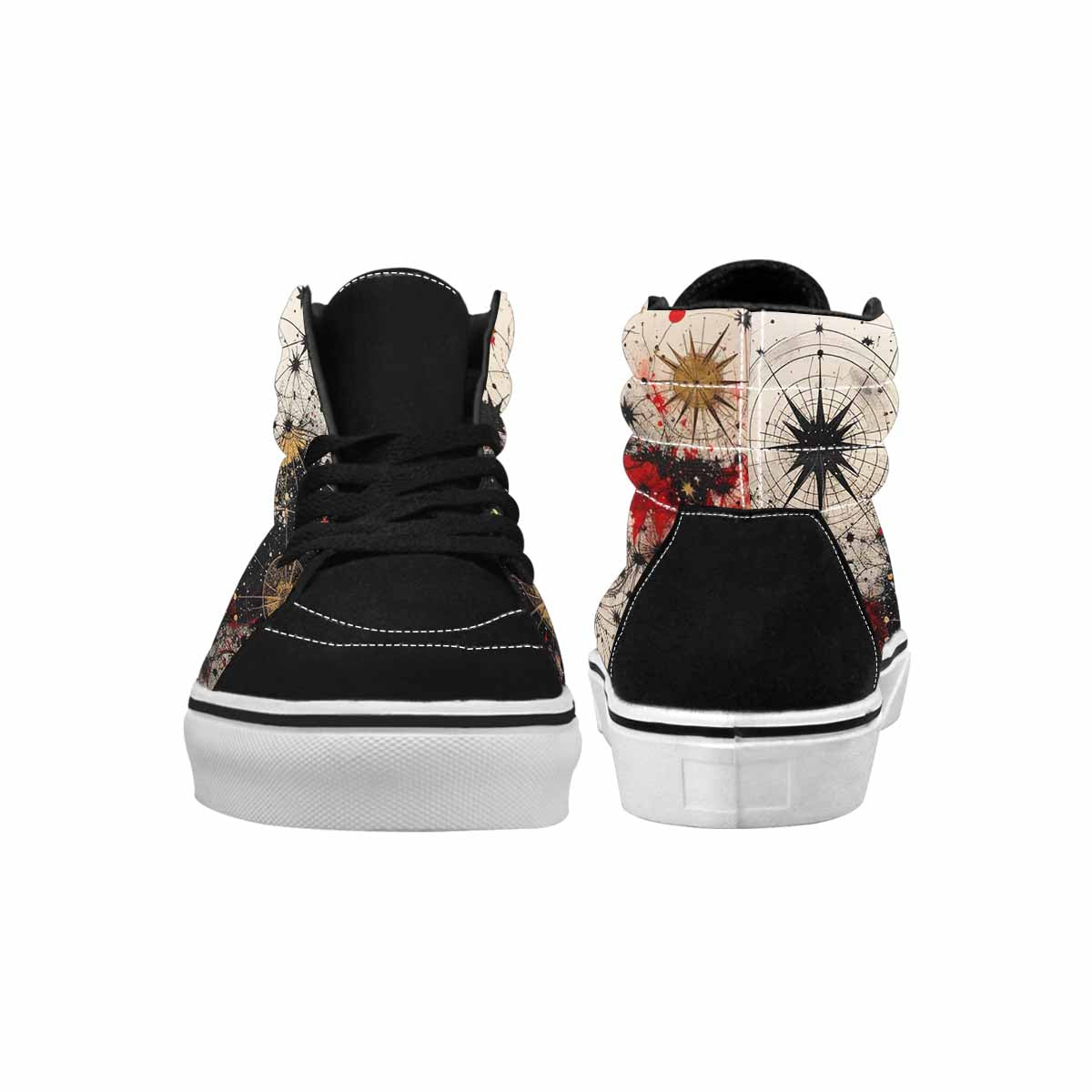 MEN'S Zodiac Constellation High Top Canvas Cottagecore Custom Sneakers