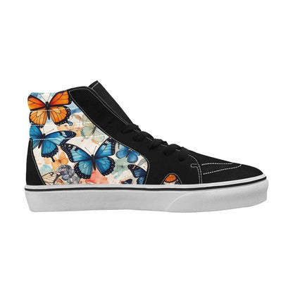 MEN'S Butterfly Wing High Top Canvas Cottagecore Custom Shoes