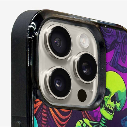 iPhone 15 Pro Max Case — Glowing Skeleton Pattern Hundreds Of Small, Personalized Phone Case