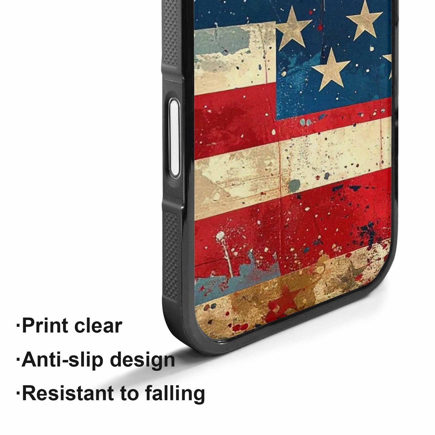 iPhone 17 Case — Small American Flag Stars Galaxy Space, Customized Protective Case