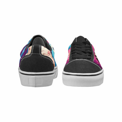 WOMEN'S Ice Cream Monsters  Lace-Up Canvas Dark Academia Custom Sneakers