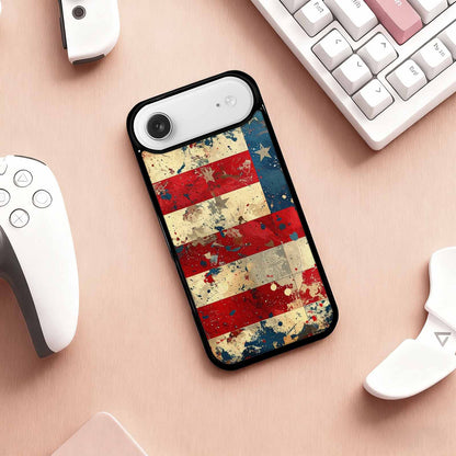 iPhone 17 Air Case — Small American Flag Stars And Galaxy, Custom Print Case Cover