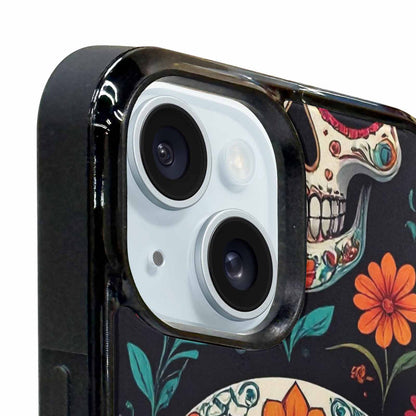 iPhone 15 Plus Case — Smaller Skulls Overlapping Seamless Pattern Of, Personalized Phone Case