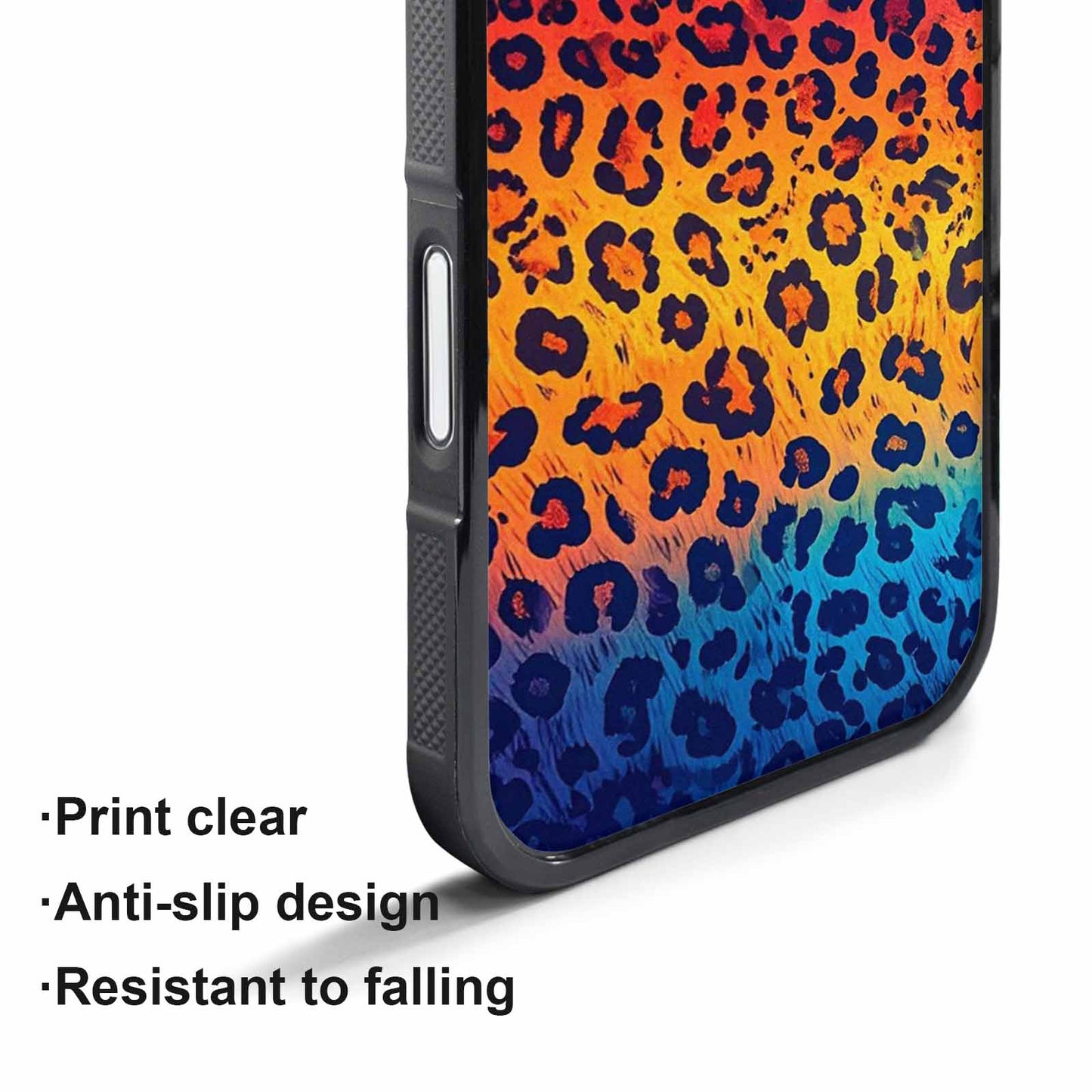 iPhone 17 Pro Case — Leopard Print Gradient Style Edge Animal, Customized Protective Case
