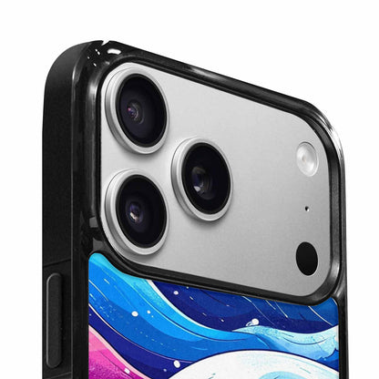 iPhone 17 Pro Max Case — Glossy Winter Wave Cartoon Cute, Custom Designed Case Cover