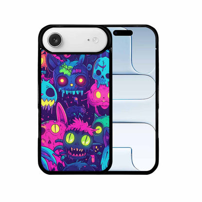 iPhone 17 Air Case — Mixed Toxic Glow Creature Pattern Cartoon, Custom Print Case Cover