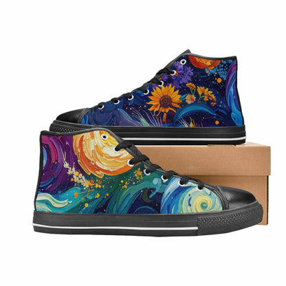WOMEN'S Blend All Versions High Top Canvas Aesthetic Custom Sneakers