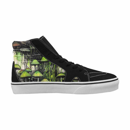 MEN'S Rainbow Drip Mushrooms High Top Canvas Vivid Custom Sneakers