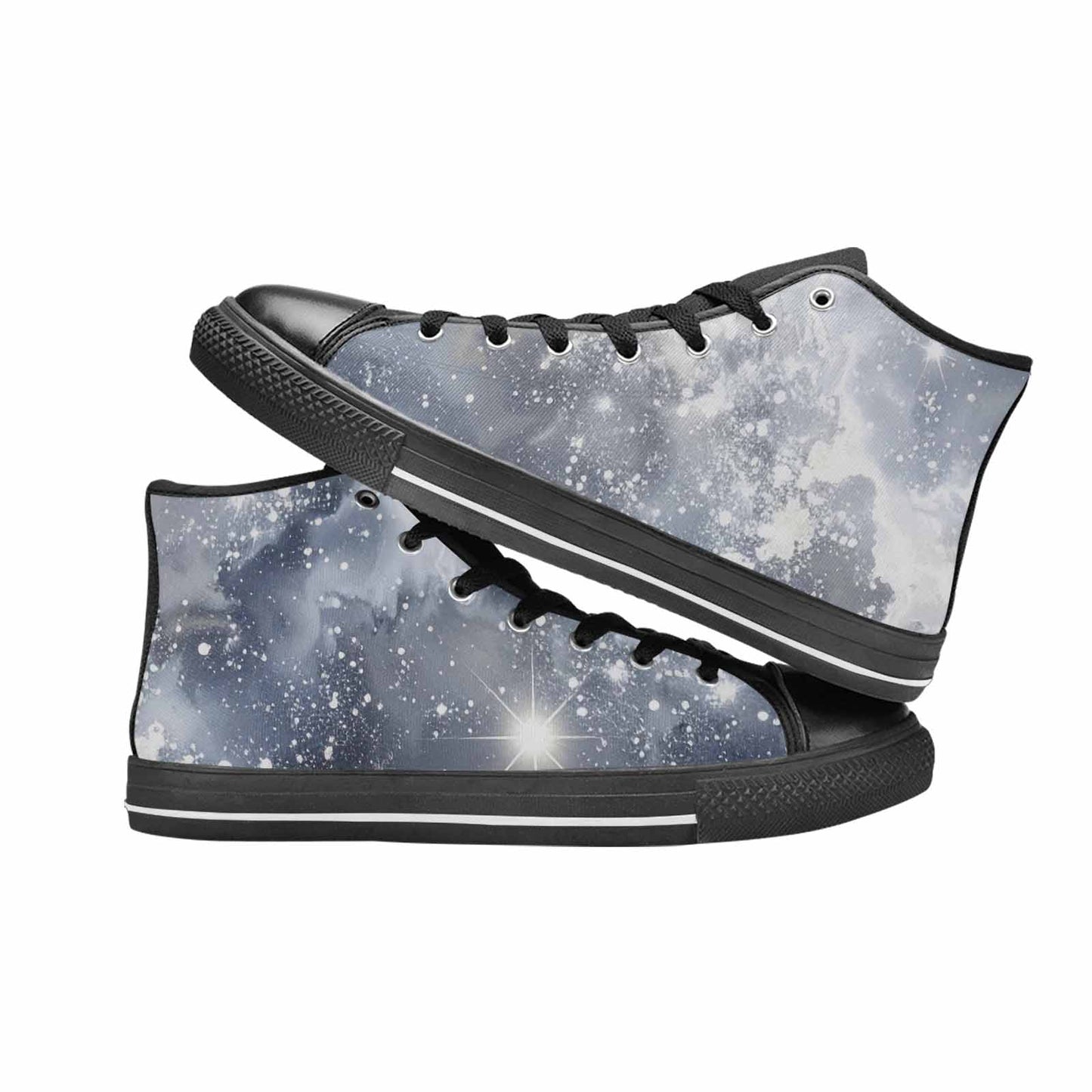 MEN'S Galaxy Art - High Top Canvas Wallpaper Art Custom Shoes