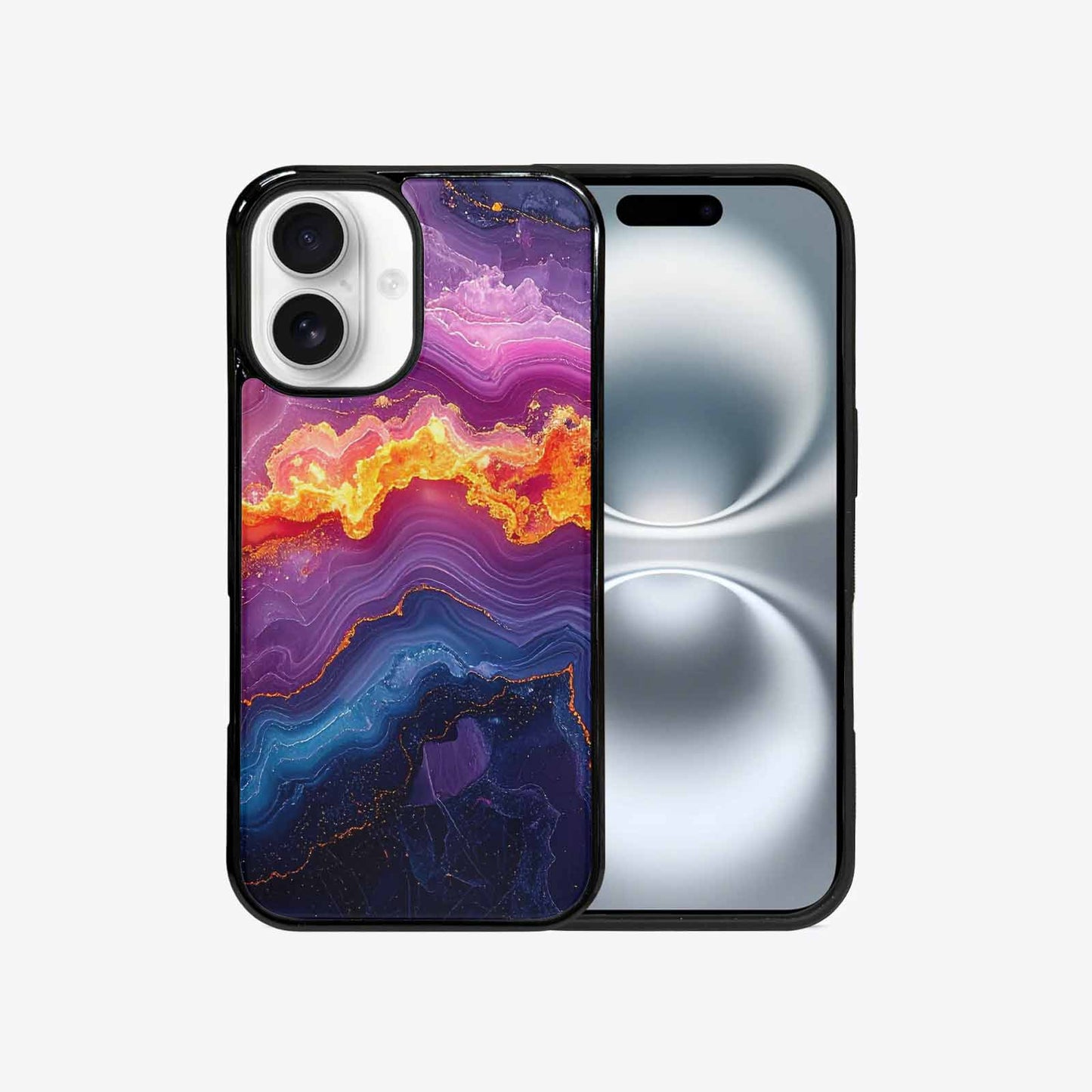 iPhone 16 Case — Psychedelic Marble Tessellation, Custom Made Phone Cover