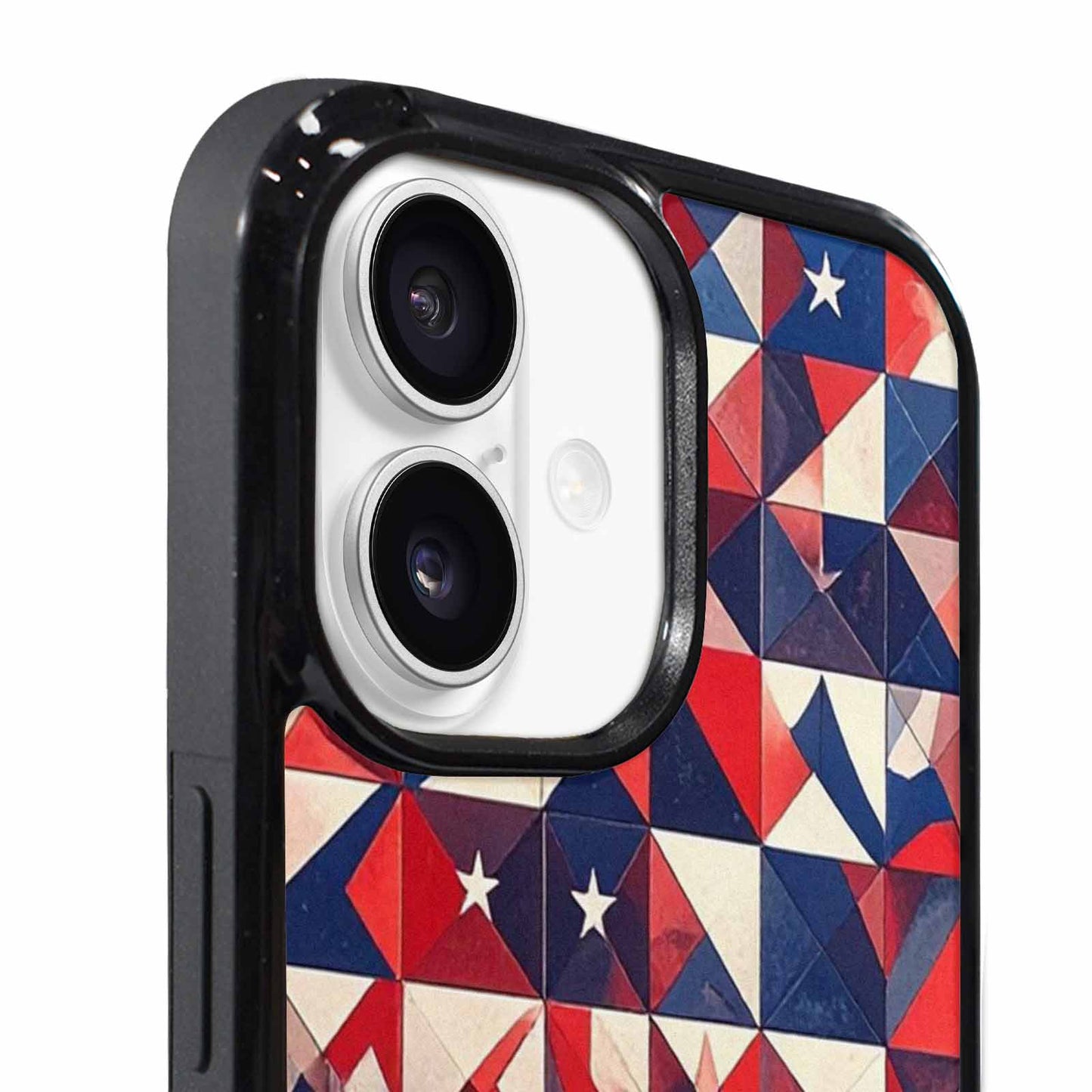 iPhone 17 Case — Small American Flag Stars Galaxy Space, Custom Art Phone Cover