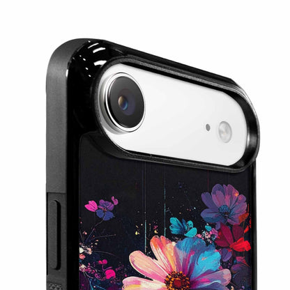 iPhone 17 Air Case — Shadowy Glitch Floral Pattern Hundreds Floral, Custom Print Case Cover
