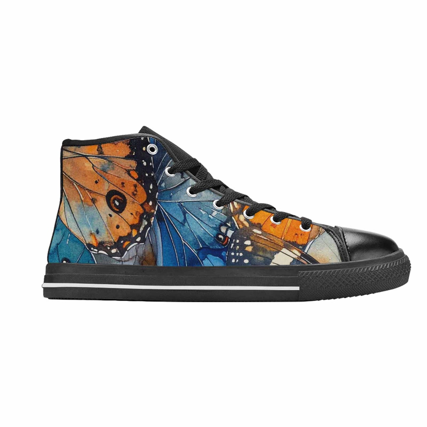 MEN'S Butterfly Wing High Top Canvas Surreal Custom Shoes