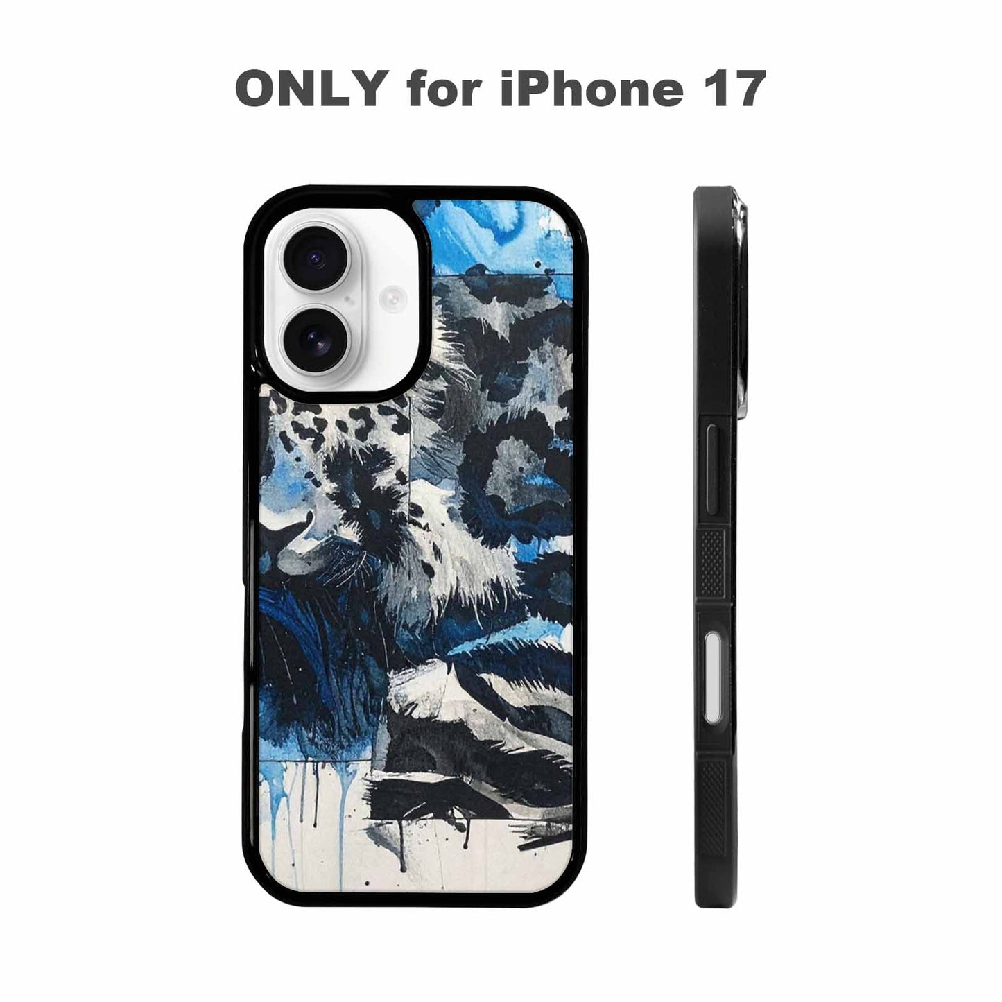 iPhone 17 Case — Animal Print Black &amp; Animal Print, Custom Printed Phone Case
