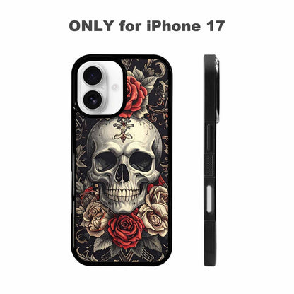 iPhone 17 Case — Skull Dark Art Gothic Print Gothic, Custom Art Phone Cover