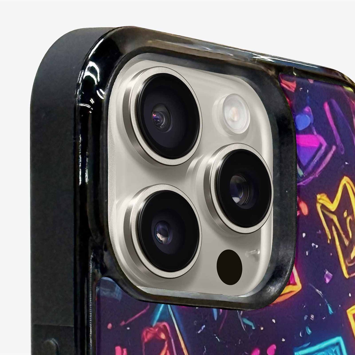 iPhone 16 Pro Max Case — 80s Retro Motif 80s Retro Motifs, Custom Made Phone Cover