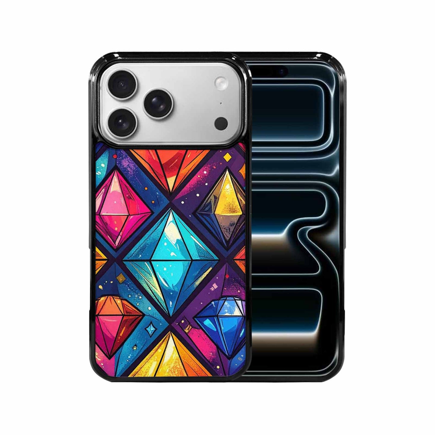 iPhone 17 Pro Max Case — Vintage Summer Diamond Retro Vintage, Unique Phone Case Design