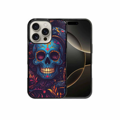 iPhone 16 Pro Case — Snake Skulls Print Custom, Custom Designed Case Cover