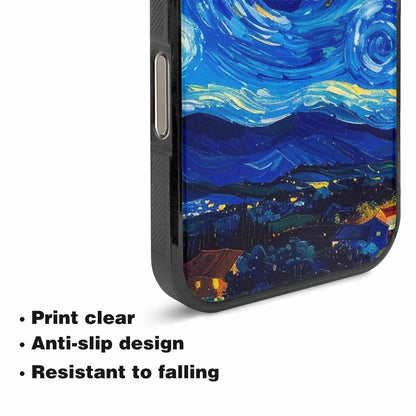 iPhone 16 Pro Case — Starry Night Van Gogh Paint Art, Custom Made Phone Cover