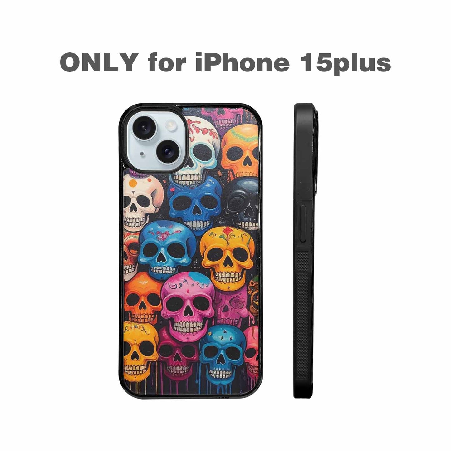 iPhone 15 Plus Case — Skulls General Skulls Pattern, Personalized Phone Case