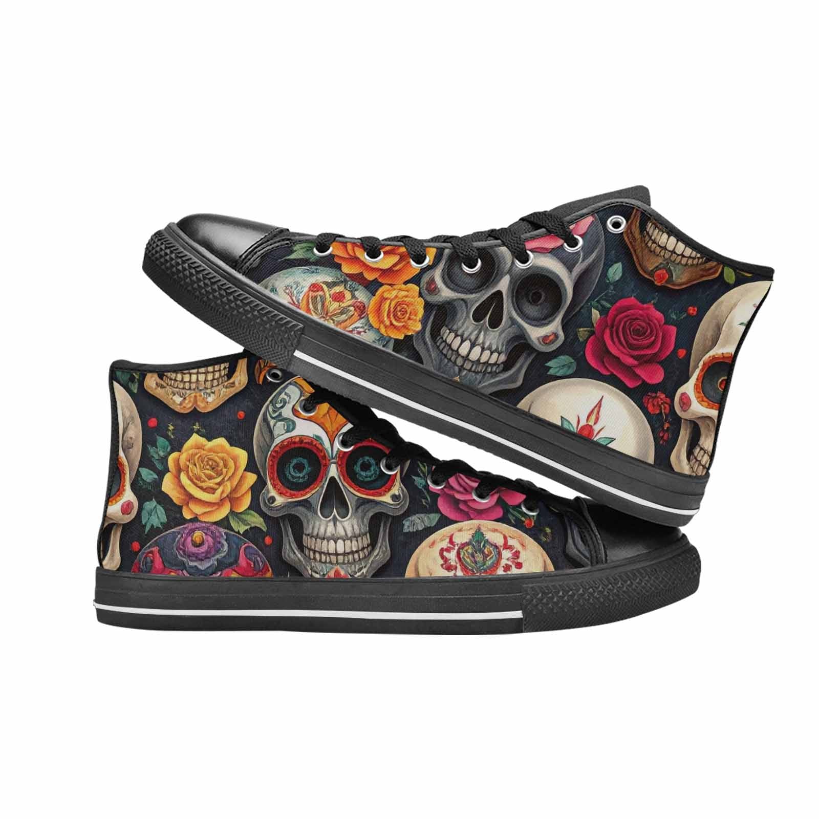 MEN'S Skull High Top Canvas Aesthetic Sneakers