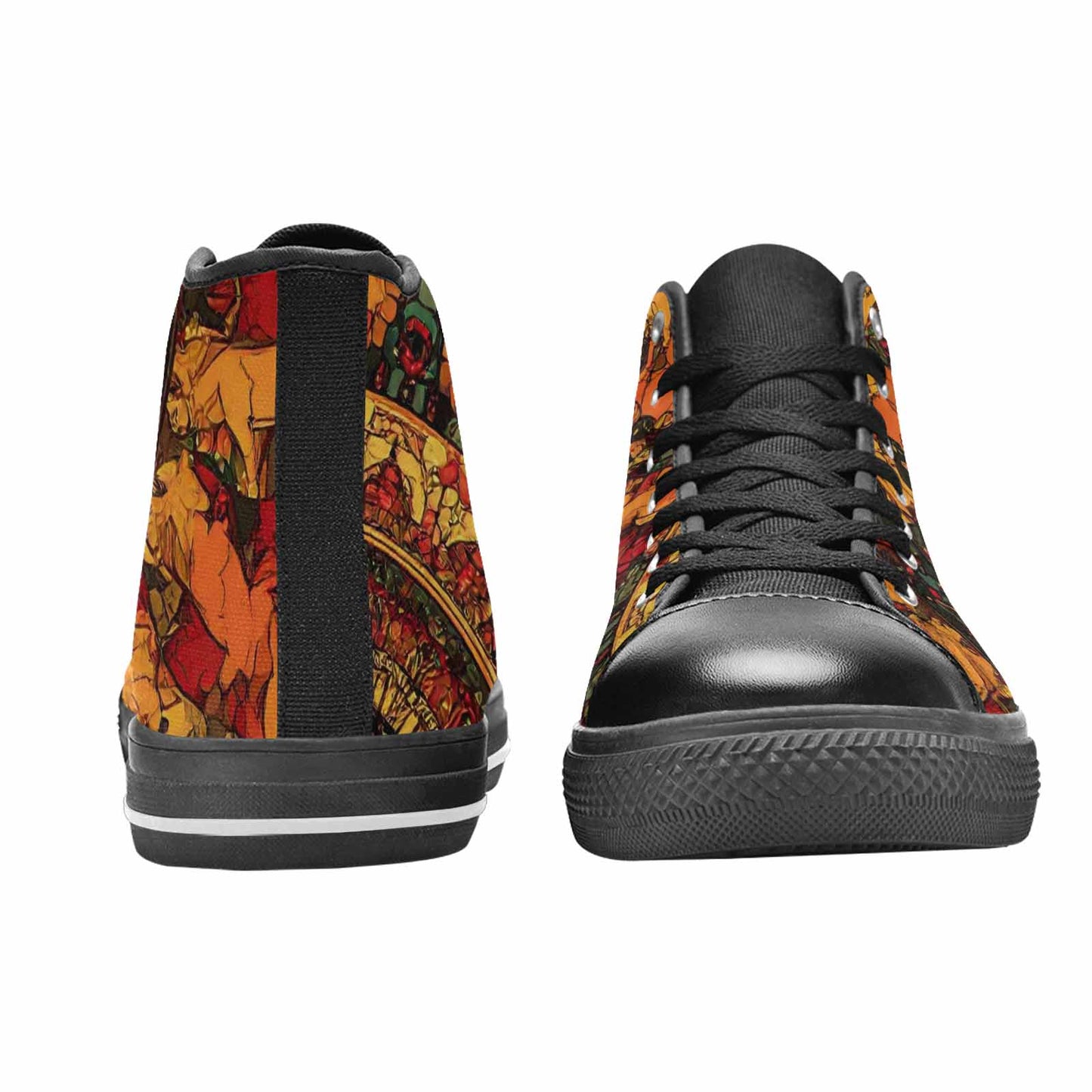 MEN'S Mandala Lions High Top Canvas Surreal Sneakers