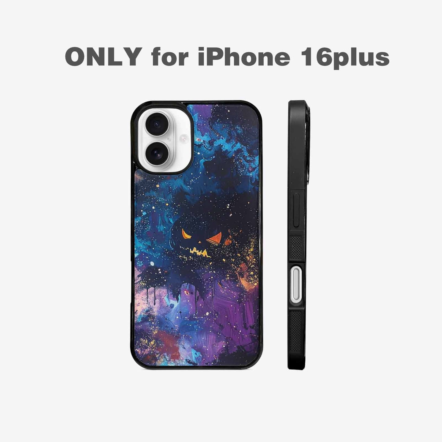 iPhone 16 Plus Case — Eamless Repeating Pattern Of Overlapping Pumpkin, Personalized Phone Case