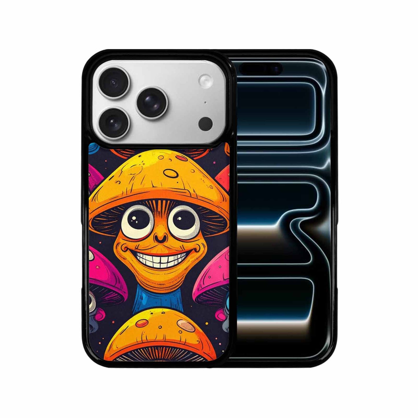 iPhone 17 Pro Case — Retro Mushroom Cartoon Art Pattern Retro, Custom Designed Case Cover