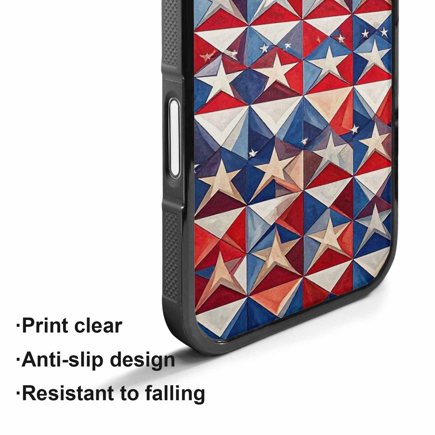 iPhone 17 Case — Small American Flag Stars Galaxy Space, Customized Protective Case