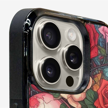 iPhone 16 Pro Case — Skulls And Roses Skulls And Roses, Custom Printed Phone Case