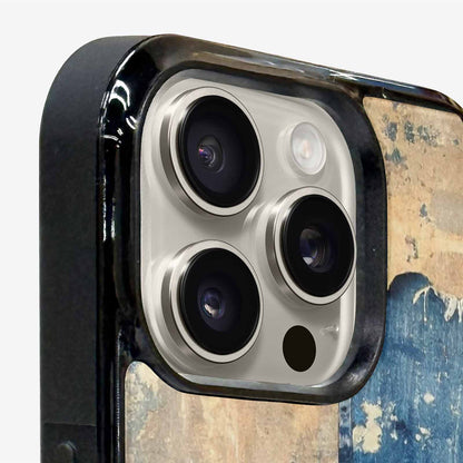 iPhone 16 Pro Max Case — Denim Distressed Textures Print Edge To, Unique Phone Case Design