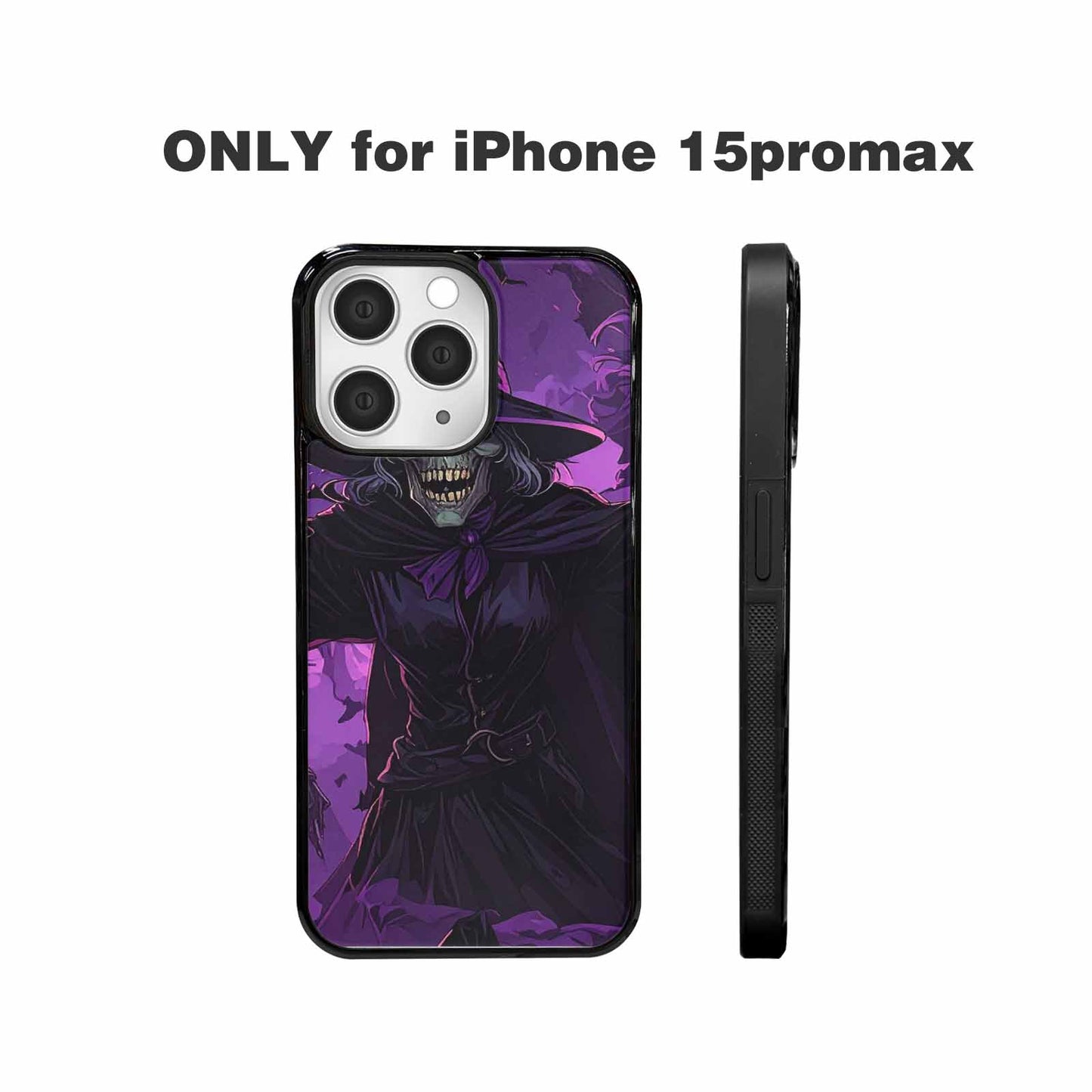iPhone 15 Pro Max Case — Scary Horror Halloween Art Print Edge, Custom Art Phone Cover