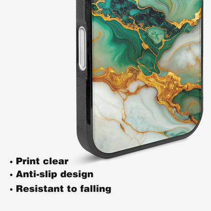 iPhone 16 Case — Marble Gold, Personalized Phone Case