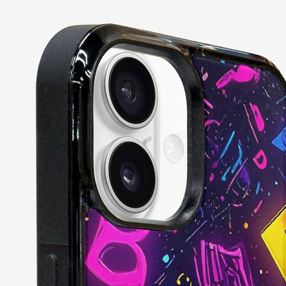 iPhone 16 Case — 80s Retro Motif 80s Retro Motifs, Custom Phone Case