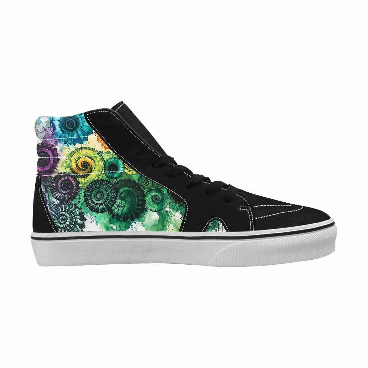 MEN'S Tie High Top Canvas Cottagecore Custom Sneakers