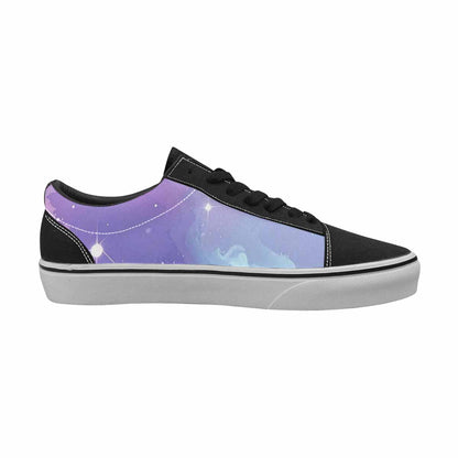 WOMEN'S Galaxy Art - Canvas Lace-Up Neon Fantasy Custom Shoes