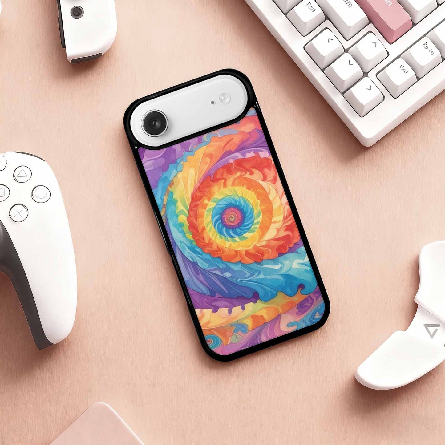 iPhone 17 Air Case — Tie Dye Swirls Tie Dye Tie, Customized Protective Case