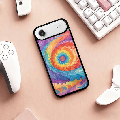 iPhone 17 Air Case — Tie Dye Swirls Tie Dye Tie, Customized Protective Case