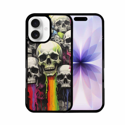 iPhone 17 Case — Rainbow From Skull\'s Mouth Gothic Skulls, Custom Print Case Cover