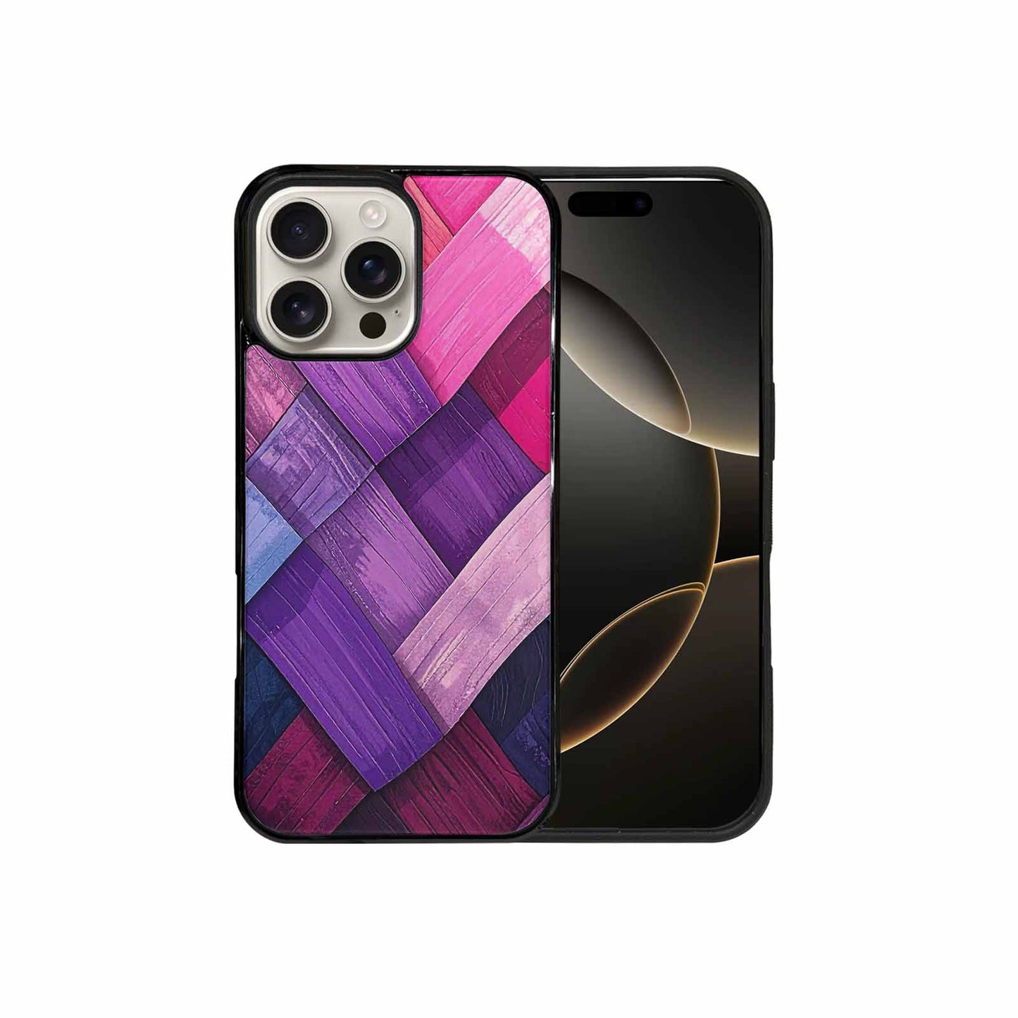 iPhone 16 Pro Max Case — Genderfluid Flag Color Theme Small Rainbow, Personalized Phone Case